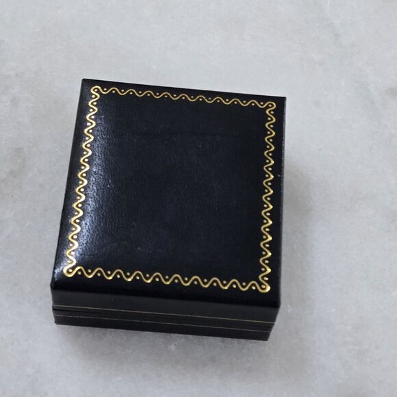 Estate 14K Yellow Gold Emerald Huggie Earrings - Picture 12 of 12